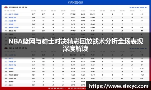 xc体育NBA篮网与骑士对决精彩回放战术分析全场表现深度解读